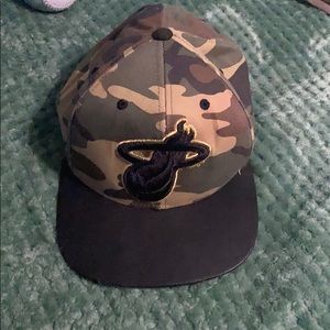 Camo og heat hat leather brim